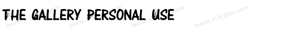 The Gallery Personal Use字体转换